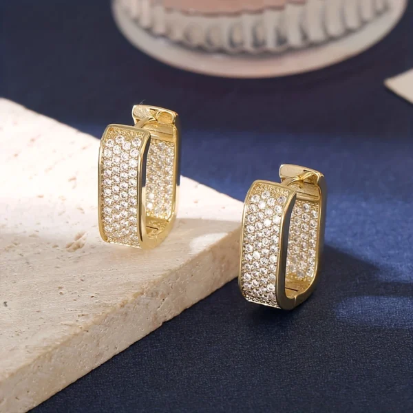 Golden Glitz Studs