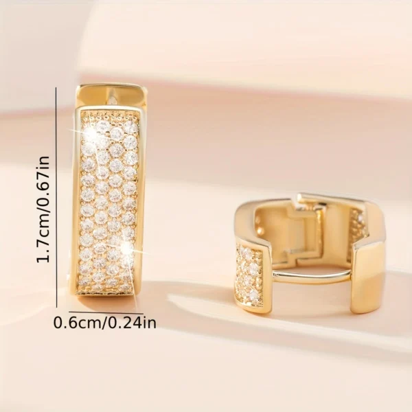 Golden Glitz Studs