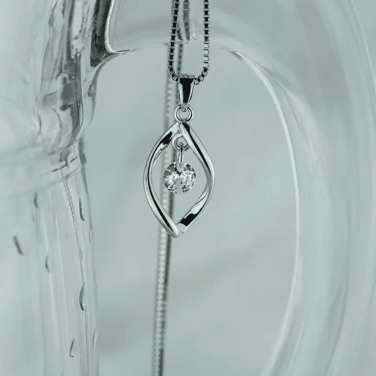 Moonlit Leaf Pendant 2